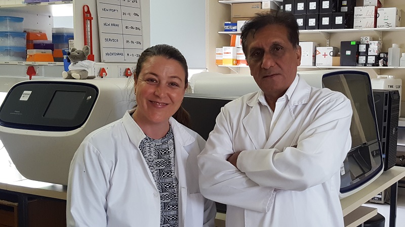 Professor Ramesar and Lisa Roberts from UCT